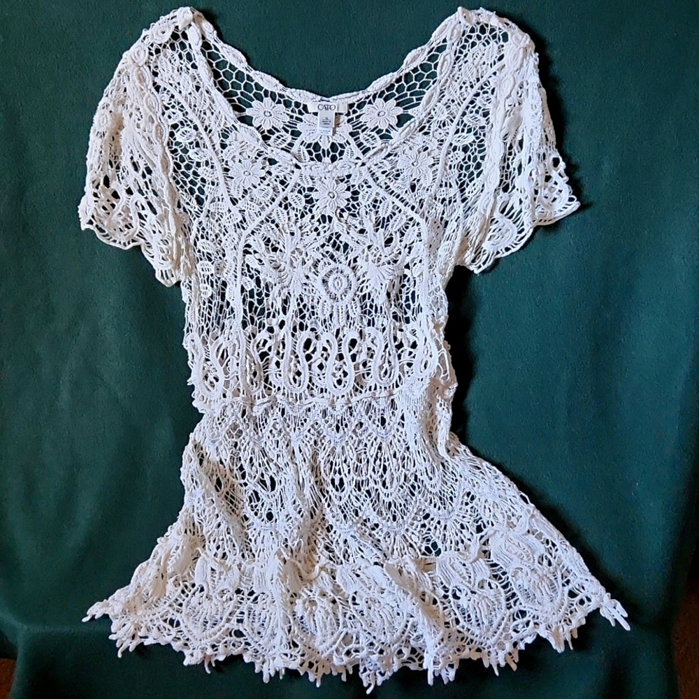 Crochet cut out Top